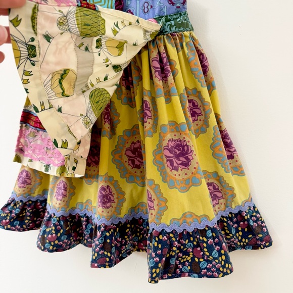 Matilda Jane Paint By Numbers Lace Apron Dress Colorful Mixed Print, Size 18m - Picture 7 of 14